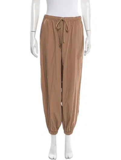 Pre-owned L'agence Nylon Wide Leg Pants W/ Tags In Brown