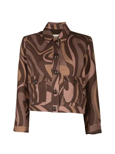 L'agence Nyx Jacket In Brown