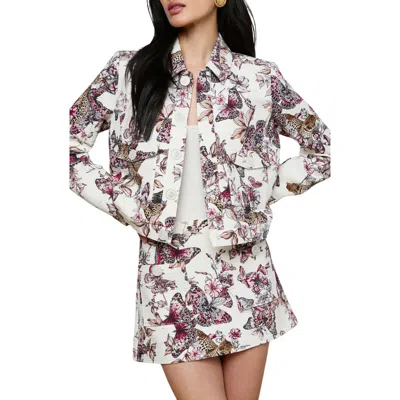 L'agence Nyx Print Crop Jacket In Multi