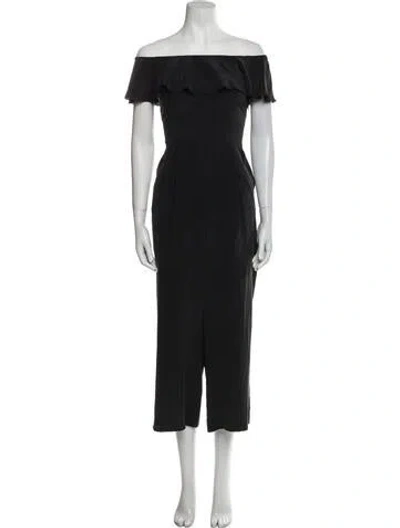 Pre-owned L'agence Off-the-shoulder Jumpsuit In Multi