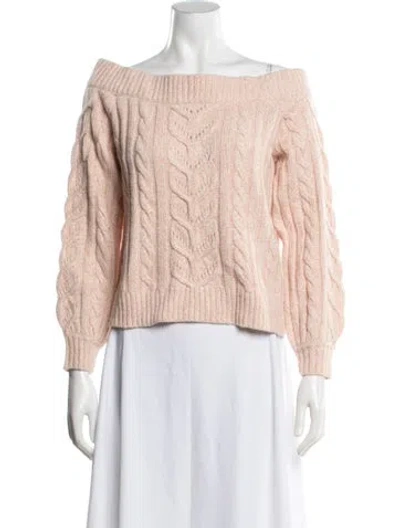Pre-owned L'agence Off-the-shoulder Sweater In Neutrals