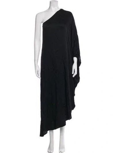 Pre-owned L'agence One-shoulder Mini Dress In Gray