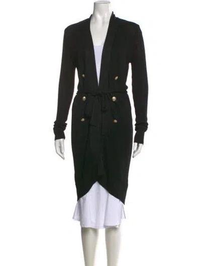Pre-owned L'agence Open Front Sweater In Black
