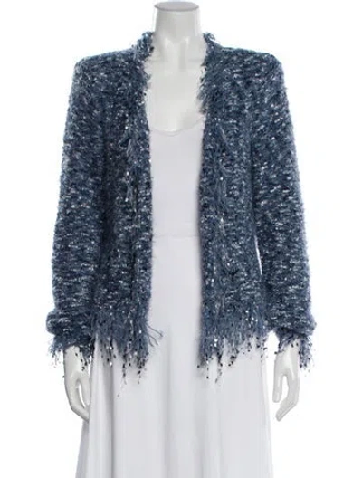 Pre-owned L'agence Open Front Sweater In Blue