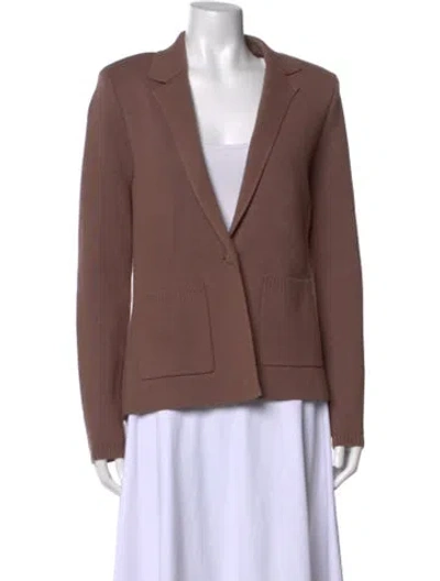Pre-owned L'agence Open Front Sweater In Brown