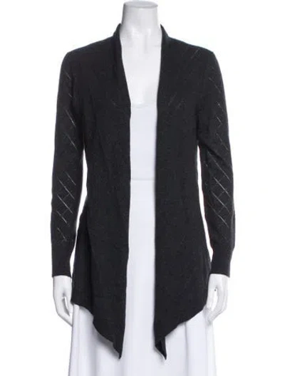 Pre-owned L'agence Open Front Sweater In Gray