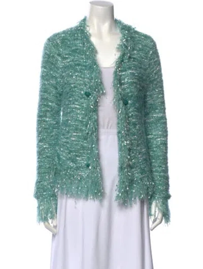 Pre-owned L'agence Open Front Sweater In Multi