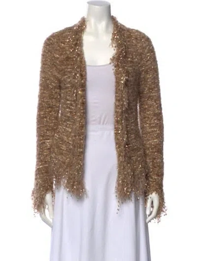 Pre-owned L'agence Open Front Sweater In Neutral