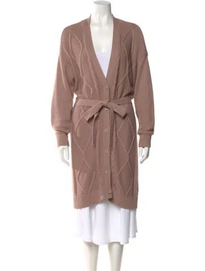 Pre-owned L'agence Open Front Sweater In Neutral