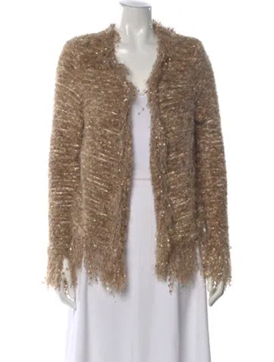 Pre-owned L'agence Open Front Sweater In Neutral