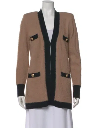Pre-owned L'agence Open Front Sweater In Neutral