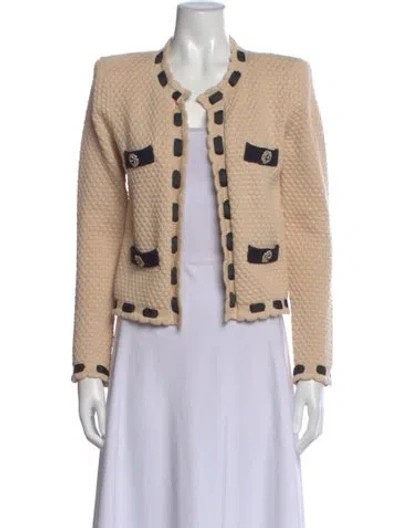 Pre-owned L'agence Open Front Sweater In Neutral