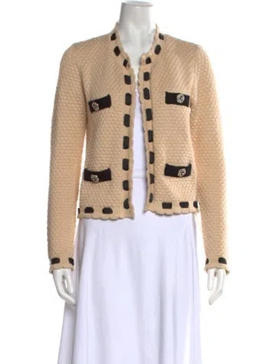 Pre-owned L'agence Open Front Sweater In Neutral