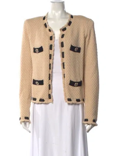 Pre-owned L'agence Open Front Sweater In Neutral