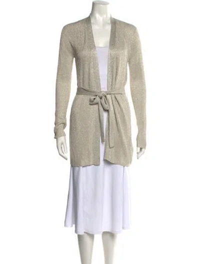 Pre-owned L'agence Open Front Sweater In Neutral