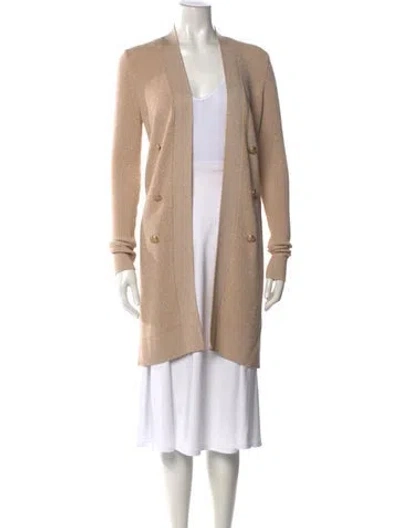 Pre-owned L'agence Open Front Sweater In Neutral
