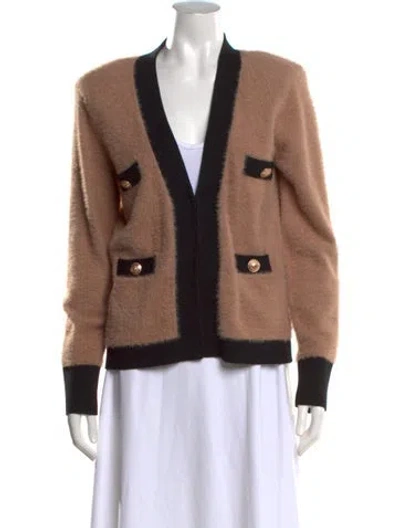 Pre-owned L'agence Open Front Sweater In Neutrals