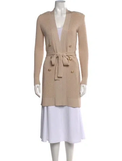 Pre-owned L'agence Open Front Sweater In Neutrals