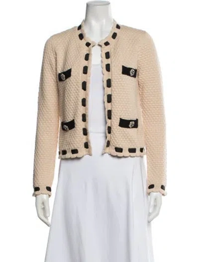 Pre-owned L'agence Open Front Sweater In Neutrals