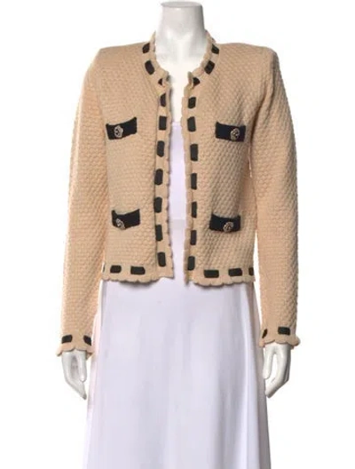 Pre-owned L'agence Open Front Sweater In Neutrals