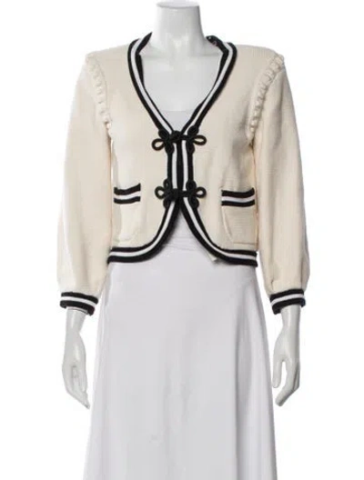 Pre-owned L'agence Open Front Sweater In Neutrals