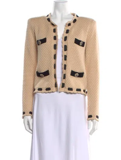 Pre-owned L'agence Open Front Sweater In Neutrals