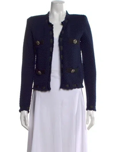 Pre-owned L'agence Open Front Sweater W/ Tags In Blue