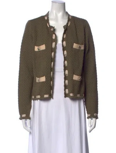 Pre-owned L'agence Open Front Sweater W/ Tags In Green