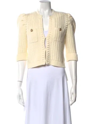 Pre-owned L'agence Open Front Sweater W/ Tags In White