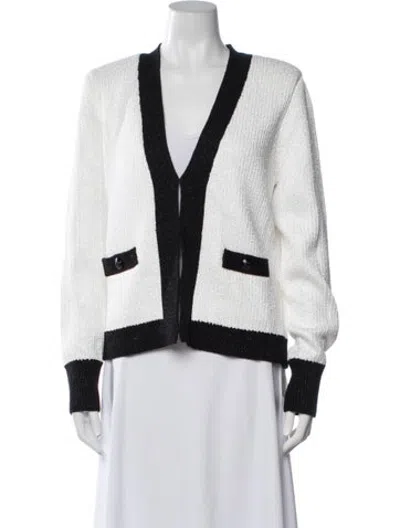 Pre-owned L'agence Open Front Sweater W/ Tags In White