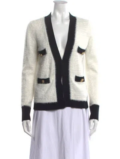 Pre-owned L'agence Open Front Sweater In White
