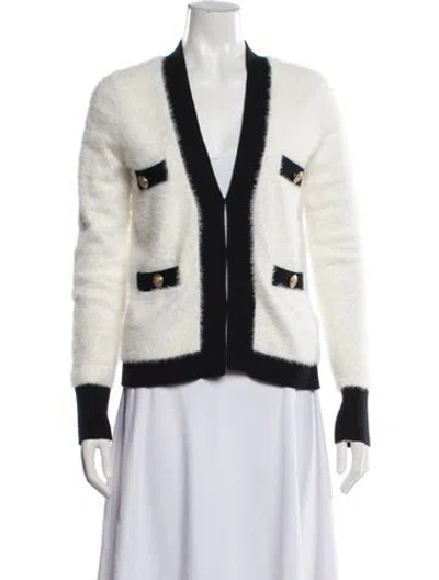 Pre-owned L'agence Open Front Sweater In White