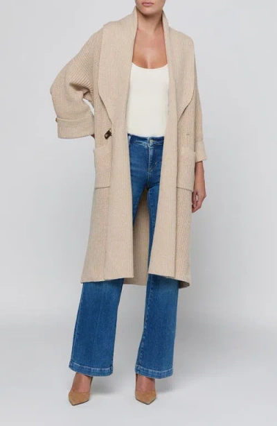 L'agence Orielle Long Cardigan In Neutral
