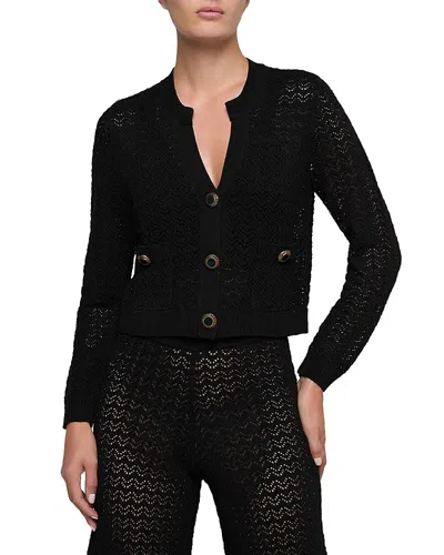 L'agence Orla V Neck Cardigan In Black