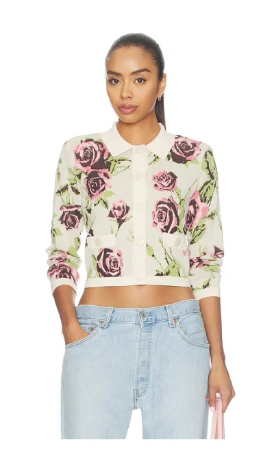 L'agence Osiris Jacquard Collared Cardigan