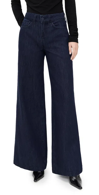 L'agence Pacey High Rise Wide Leg Jeans Hobart In Blue