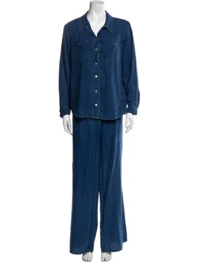 Pre-owned L'agence Pant Set In Blue