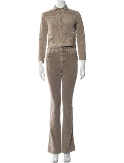 Pre-owned L'agence Pant Set In Brown