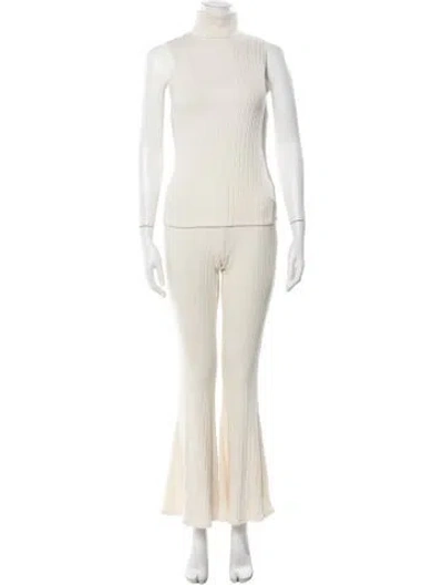 Pre-owned L'agence Pant Set In Neutral