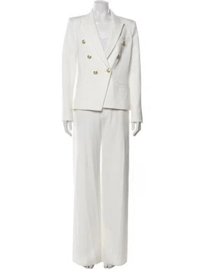 Pre-owned L'agence Pant Set In Neutrals/white