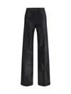 L'agence Black Cotton High-waisted Jean In Black