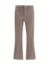 L'agence Kendra Mock Pocket Flared Trousers In Brown