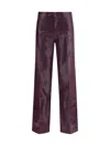 L'agence Multicolor Cotton Flared Jeans In Purple