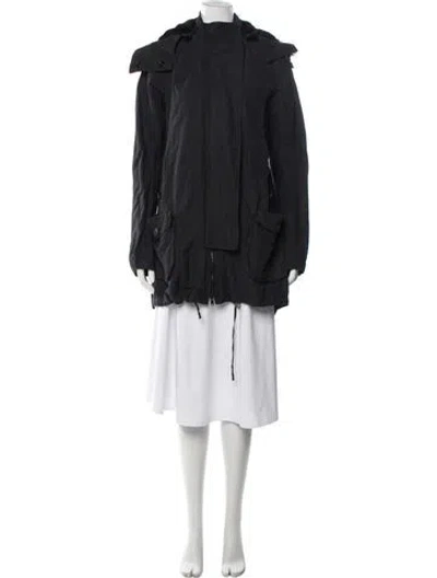 Pre-owned L'agence Parka In Black
