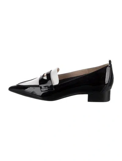 Pre-owned L'agence Patent Leather Colorblock Pattern Pumps W/ Tags In Black