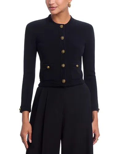 L'agence Patsy Crop Cardigan In Black