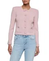 L'agence Patsy Cropped Cardigan In Pink