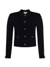 L'agence Patsy Cropped-cardigan In Black