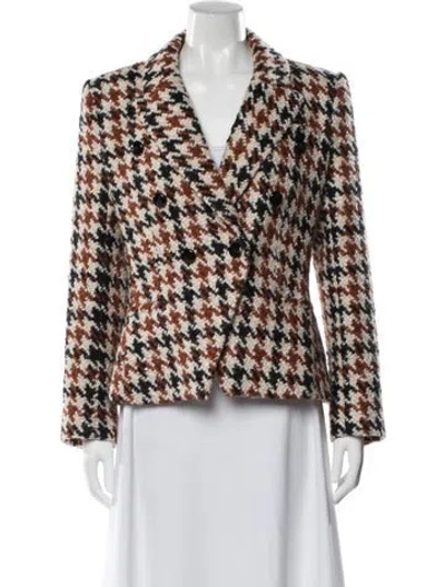 Pre-owned L'agence Patterned Blazer In Multi