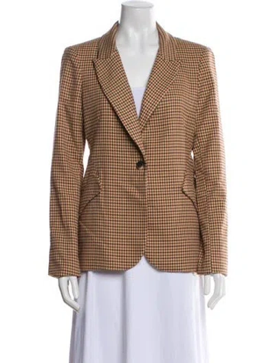 Pre-owned L'agence Patterned Blazer In Neutral